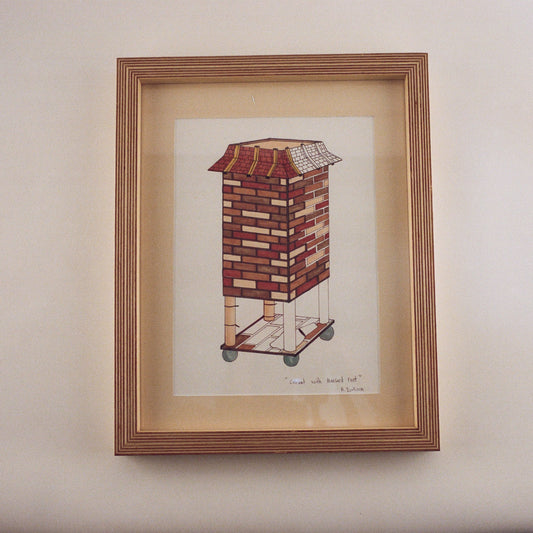 Cabinet with Mansard Roof