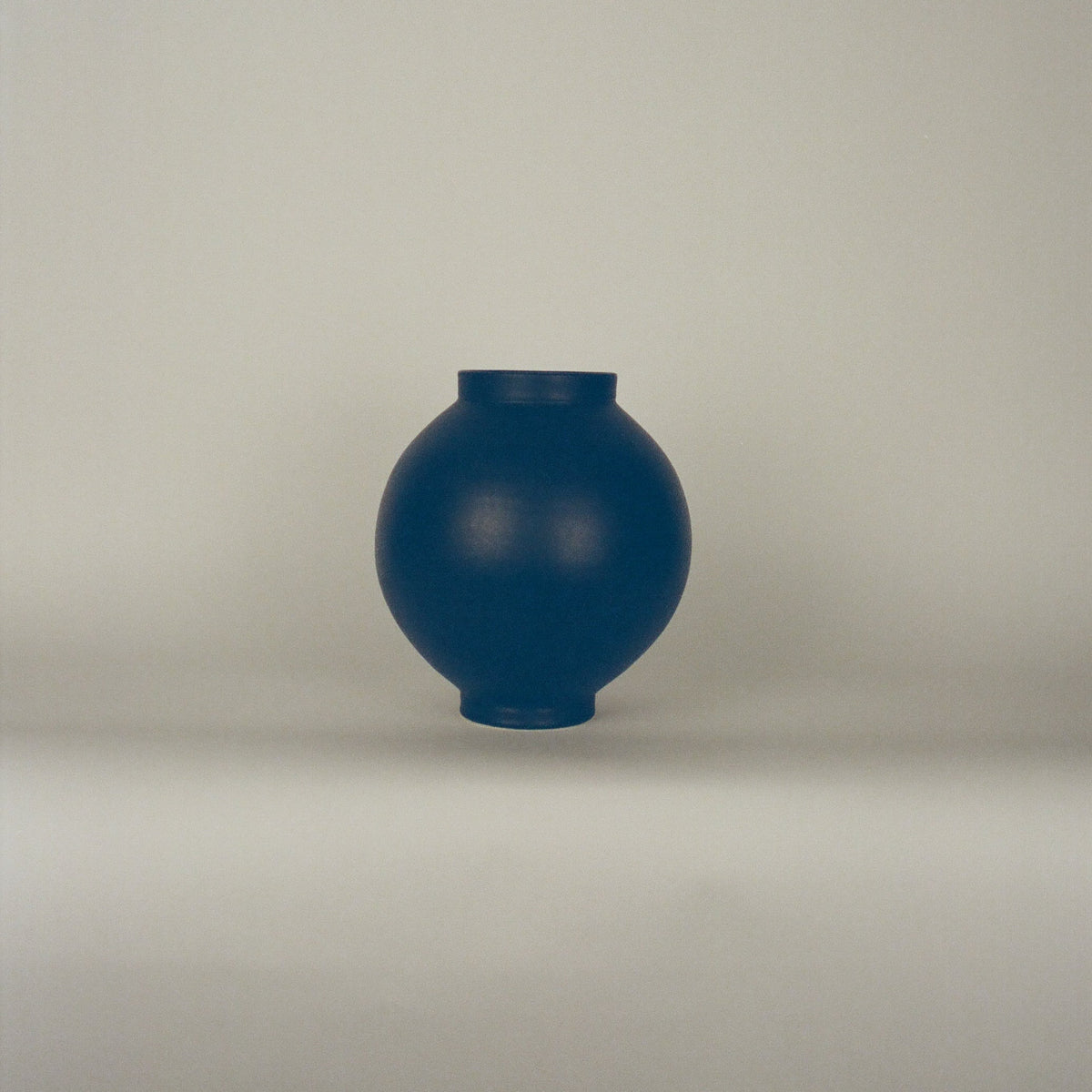 Satin Black Moon Jar