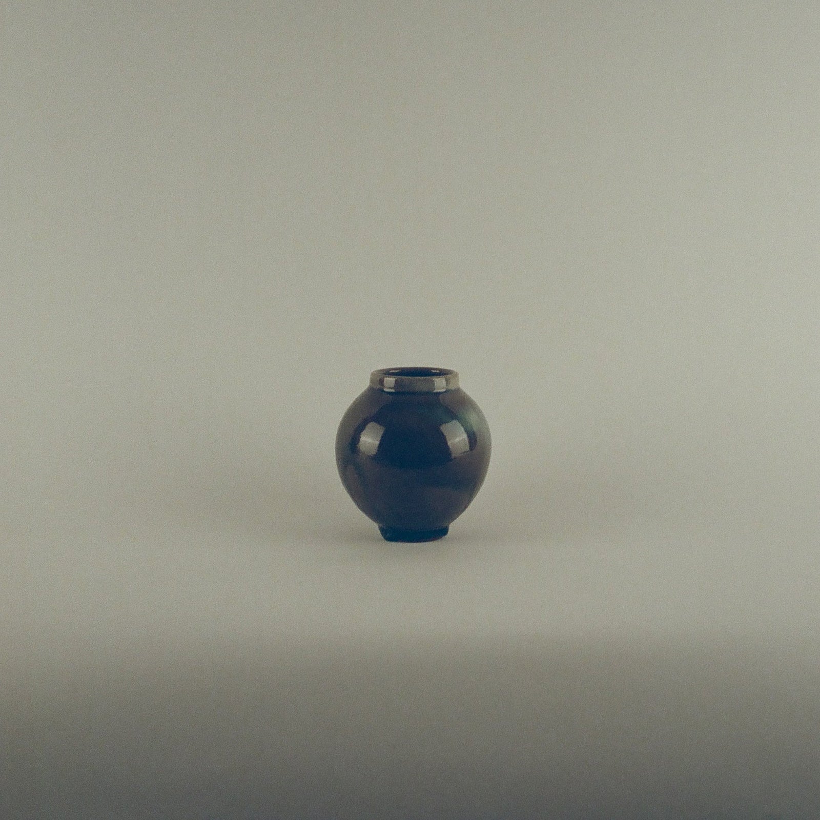 Green Glazed Moon Jar