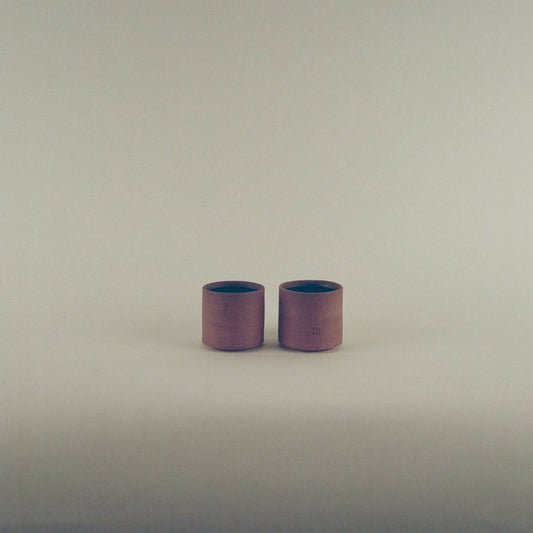 Red Cups with Black Glaze Interior